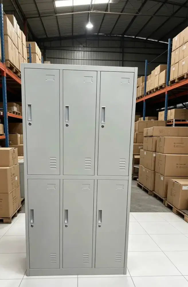 Locker 6 Pintu Plat Besi