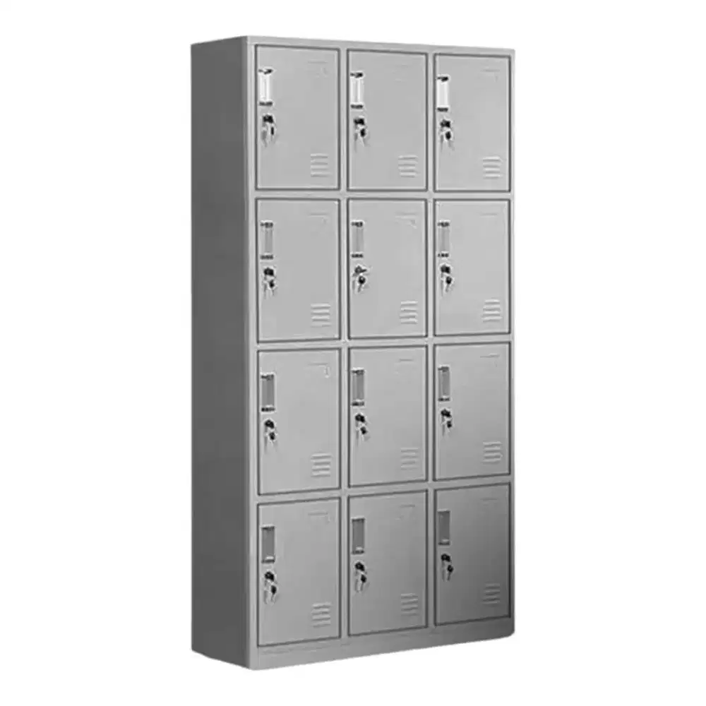 Locker 12 Pintu Plat Besi