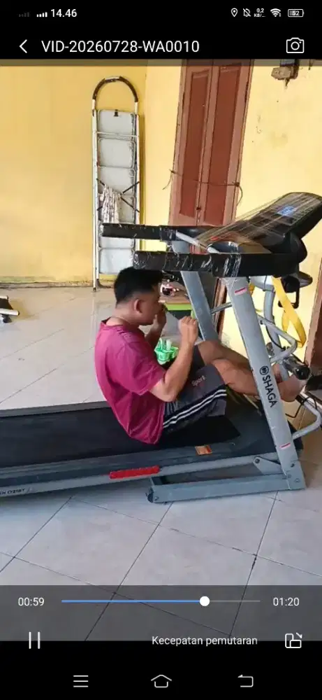 Promo treadmil eletrik 3fungsi bisa nanjak