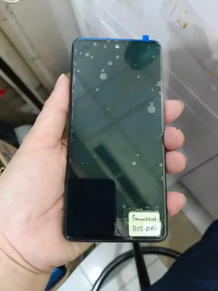Jual Lcd Frem 100%ori copotan Gal samsung A52 Fingerprint aktif mulus
