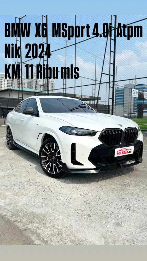 BMW X6 MSport 4.0i atpm Nik2024 white on black Siap pakai