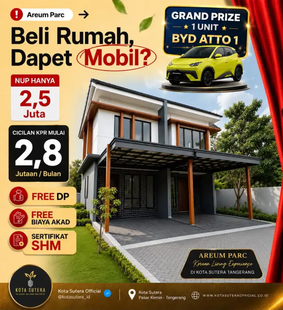 Cukup Dua Juta Setengah dapat rumah di pasar Kemis