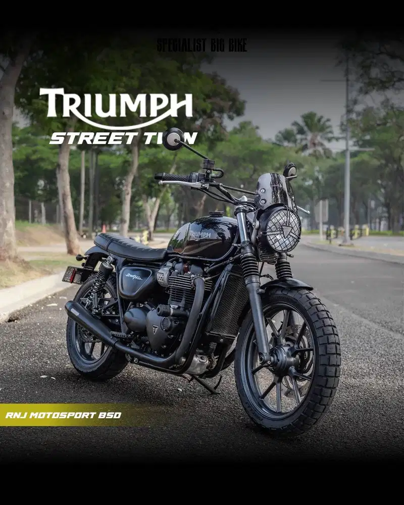 (Full Paper) Triumph Street Twin Nik 2017 Vance & Hines Good Condition