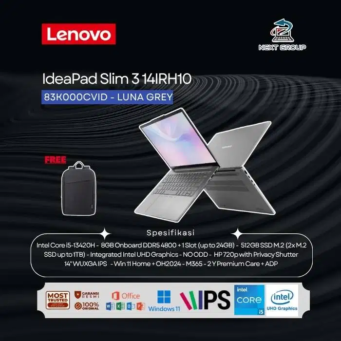 Lenovo IdeaPad Slim 3 14IRH10 - 83K000CVID /Core i5-13420H /8GB/512GB