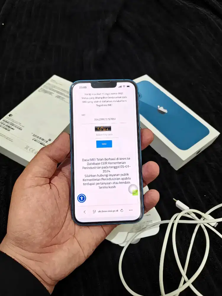 iPhone 13 256 gb Beacukai no minus