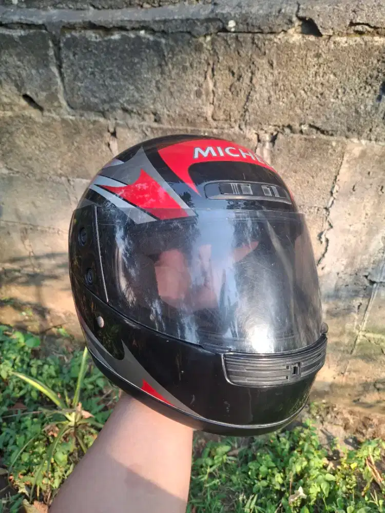 Helm Fullface Retro Klasik Jadul 1990s MICHEL by Solidgold (SGV)