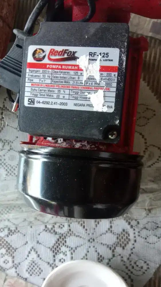 Pompa air listrik RED FOX RF-125