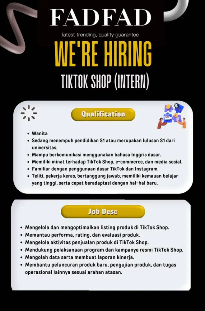 TIKTOK SHOP INTERN