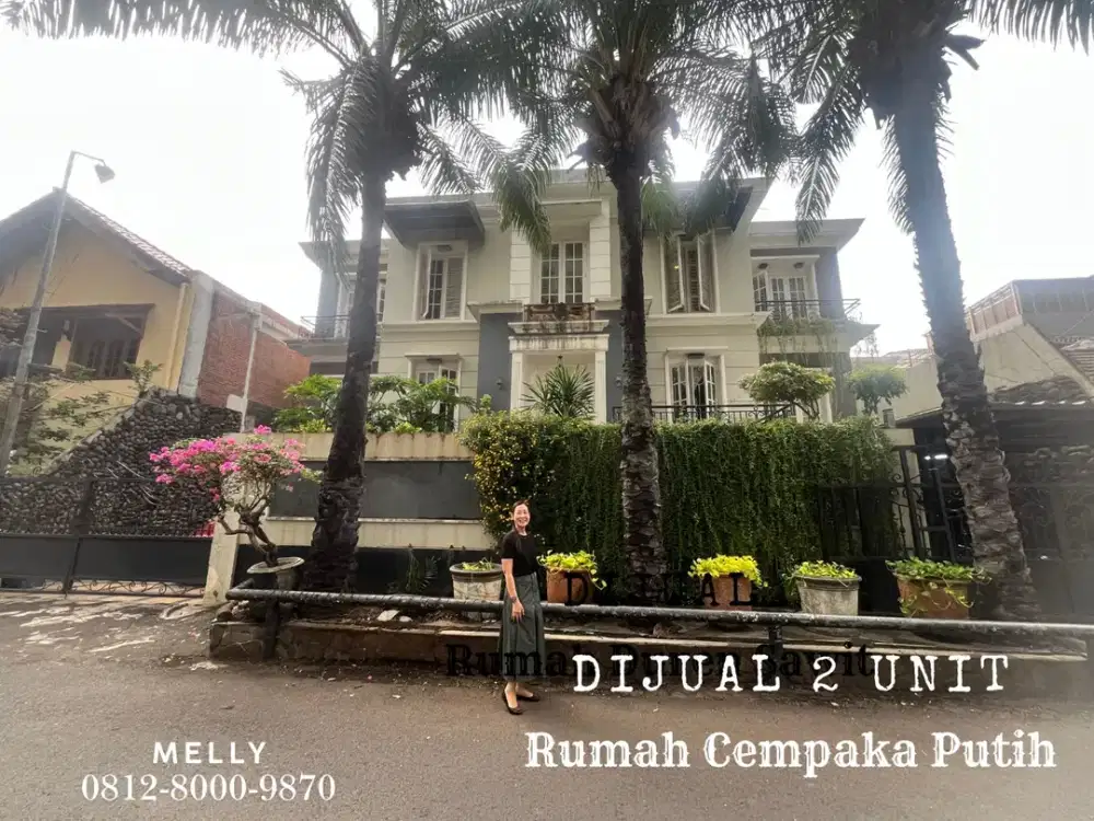 Dijual Rumah Design Classic 2 Unit Furnished Cempaka Putih, Jakarta Pusat