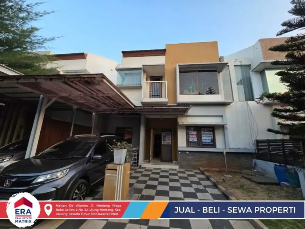Jual Rumah Cassia JGC 2 Lantai Semi Furnished SHM LT 148 LB 200 Siap Ditempati