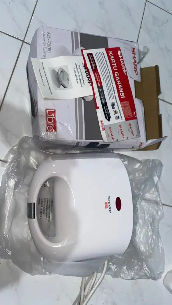 Sharp Sandwich Toaster KZS-70L(W) - Pemanggang Roti