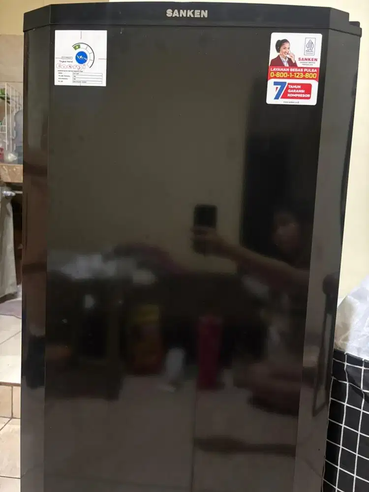 Kulkas Sanken Satu Pintu Hitam