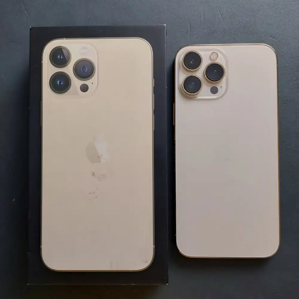 IPHONE 13 PRO MAX 256GB GOLD EX GARANSI RESMI IBOX