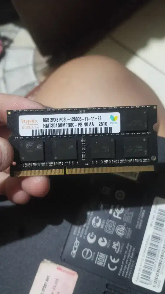bekas Ram 8GB DDR3 PC3 12800S 1,3v laptop baru beli