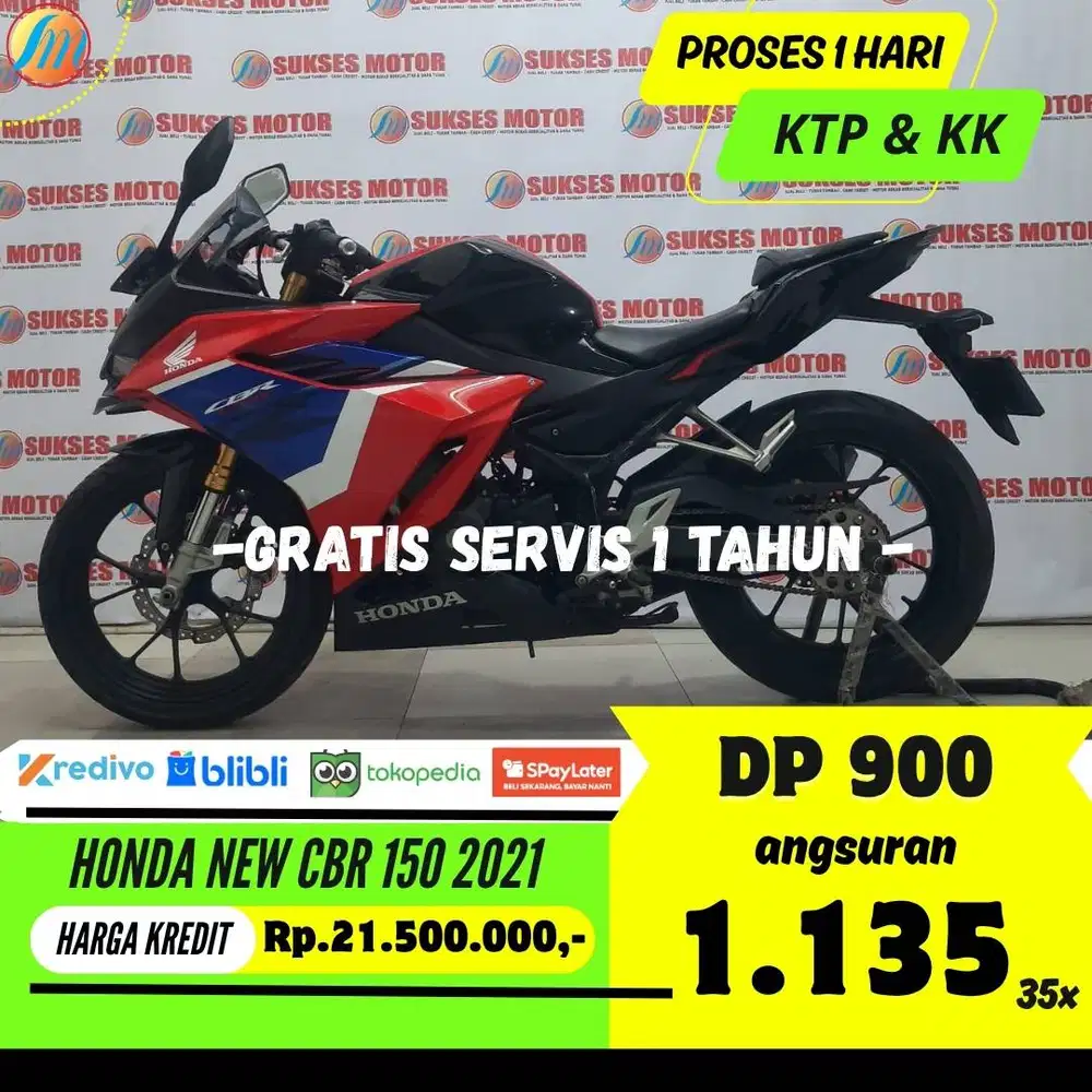 DP HANYA 900RIBU HONDA NEW CBR 150 2021 ANGSURAN TERJANGKAU BERGARANSI