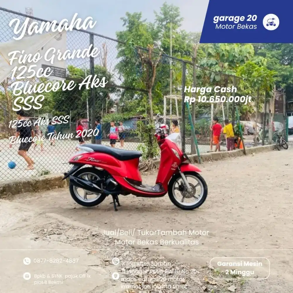 Yamaha Fino grande 125cc aks sss bluecore fi Tahun 2020