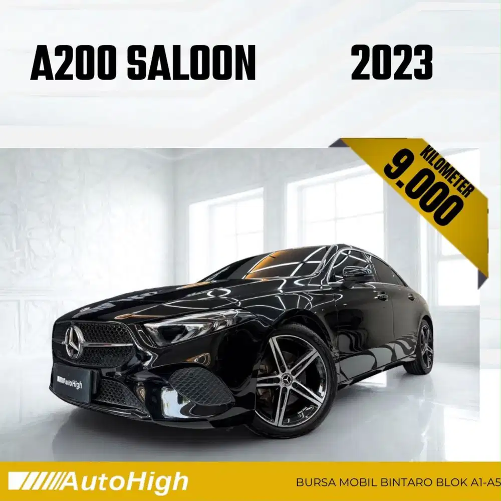DP10% [Km9.000] A200 Saloon Sunroof 2023 Black Reg 2024 #AUTOHIGH