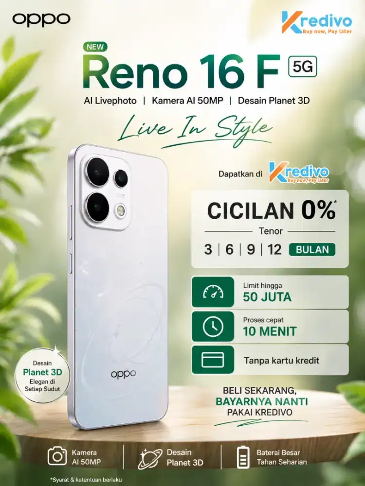 Handphone OPPO RENO 16F 5G