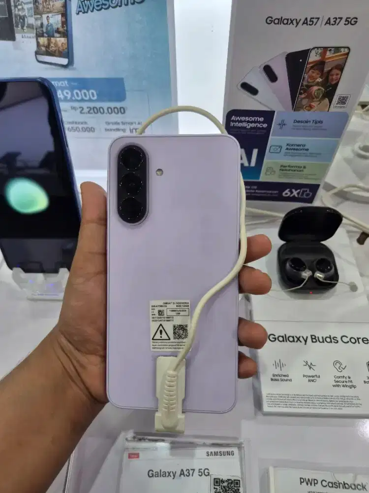 SAMSUNG A37 NEW  . PROMO CICILAN TANPA DP / BUNGA 0% & CASH.