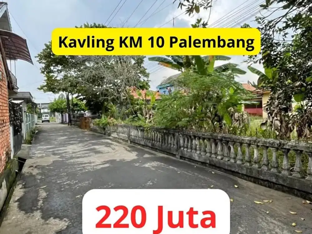 DIJual tanah kavling JL Jepang KM10 KOTA PALEMBANG