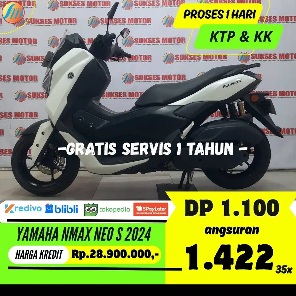 YAMAHA NMAX NEO S 2024 KREDIT MURAH ANGSURAN RINGAN BERGARANSI