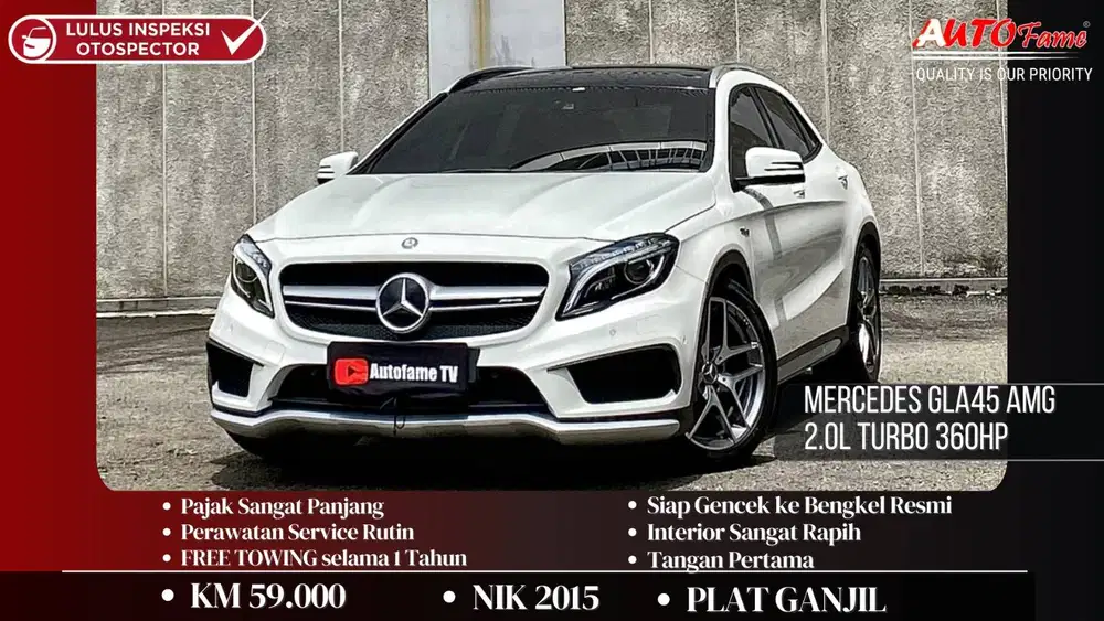 Mercedes GLA45 AMG 2.0L Turbo 360HP NIK 2015