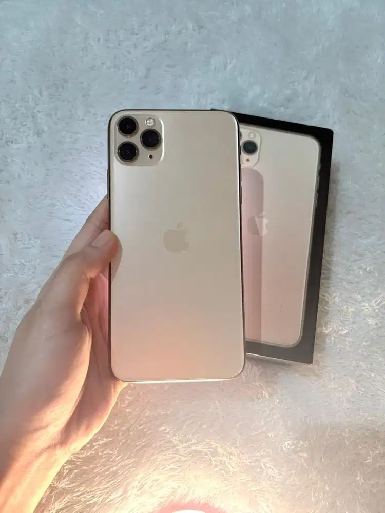 Jual iphone 11 pro max mulus 256Gb Gold