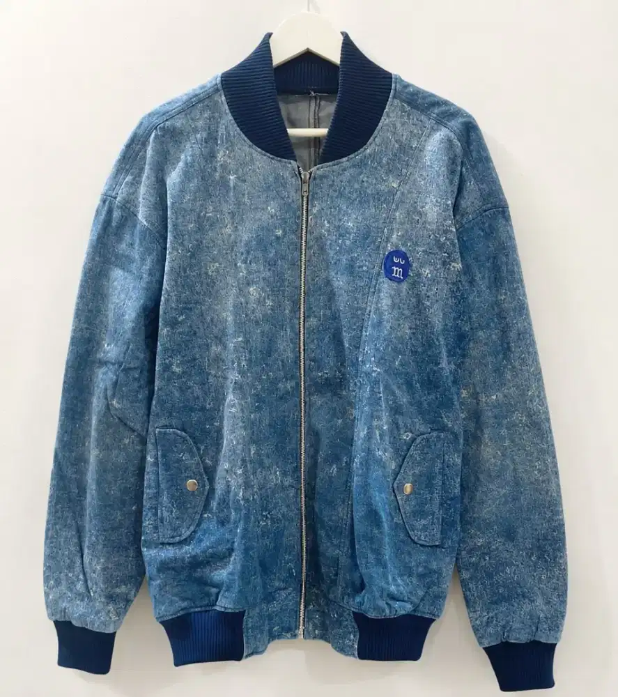 Jacket Bomber Denim Washing Stretch