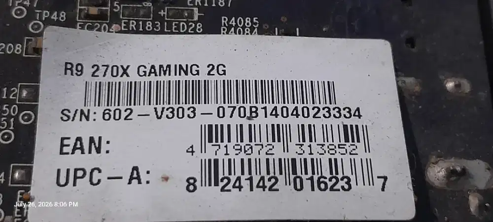 Vga MSI 2gb ddr5 256 bit