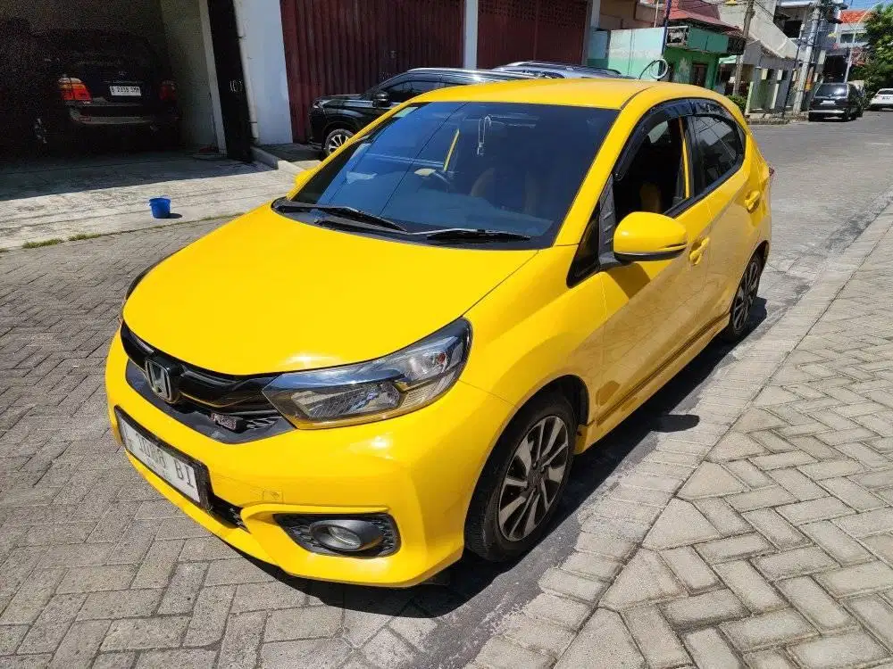 HONDA NEW BRIO 1.2 RS MATIC FACELIFT 2020 KUNING ISTMEWAH