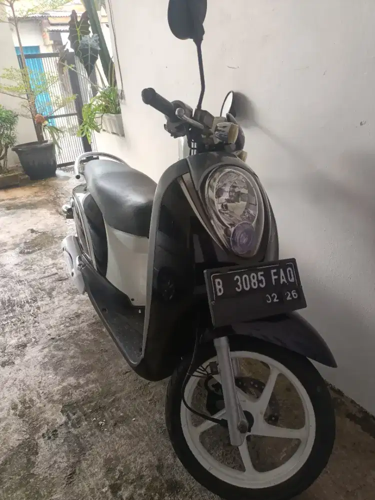 HONDA SCOOPY KARBU 2011 ANTIQ CAT STRIPING 99% MASIH ORISINIL
