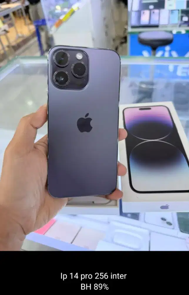 Iphone 14 pro 256gb garansi inter