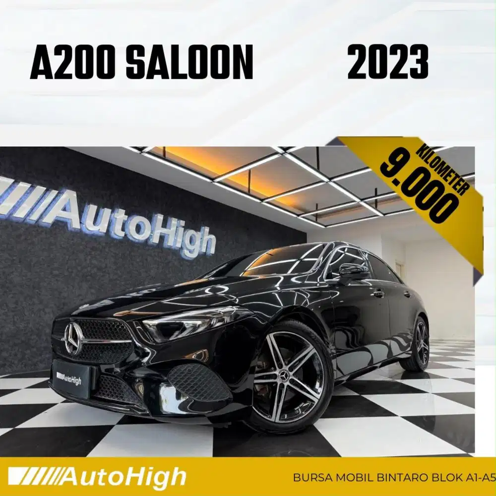 DP10% [Km9.000] A200 Saloon Sunroof 2023 Black Reg 2024 #AUTOHIGH