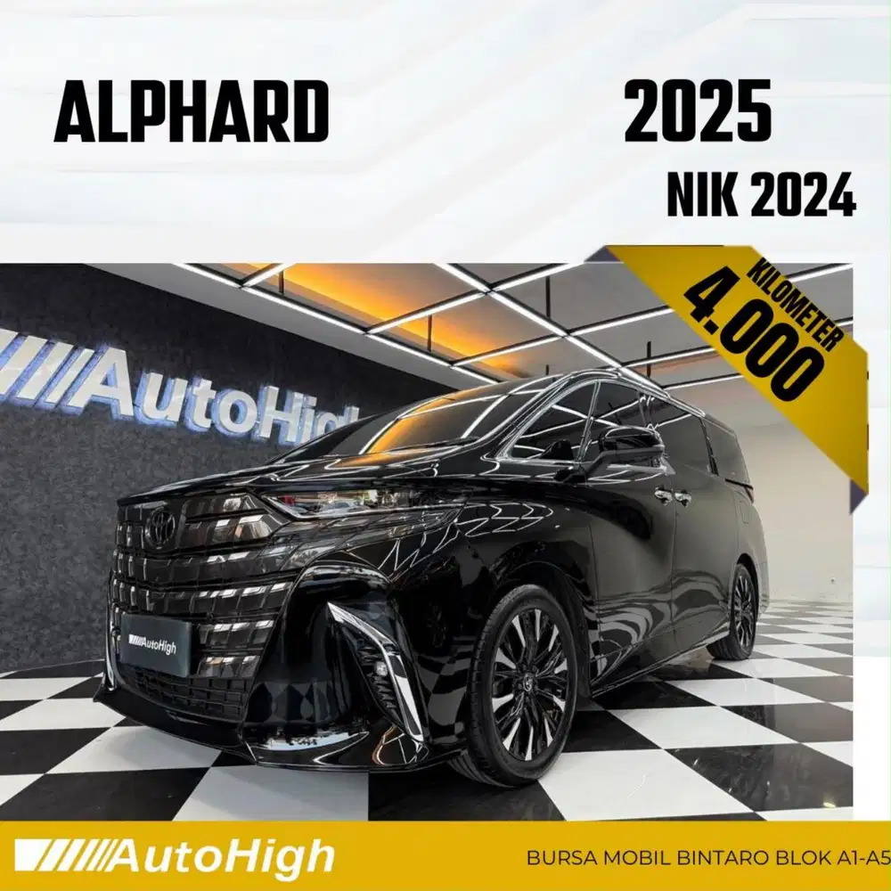 DP10% [Km4.000] Alphard G CVT 2024 Black Reg 2023 #AUTOHIGH
