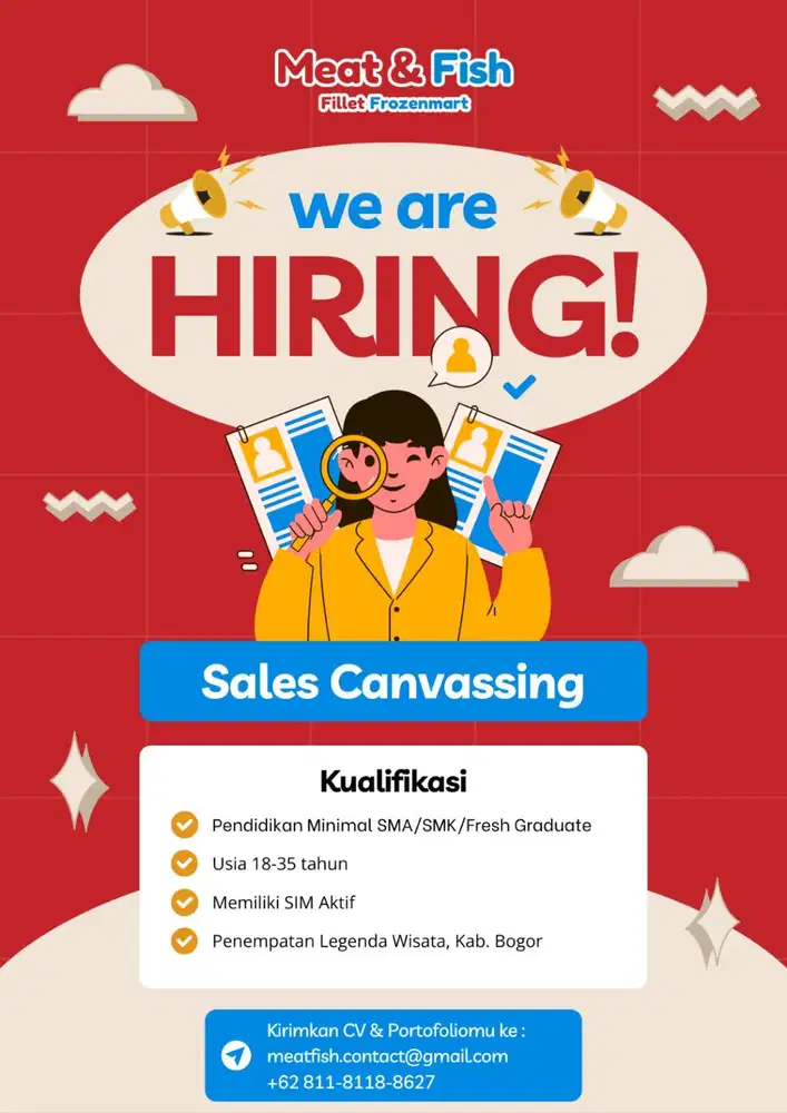 Dibutuhkan Sales Kanvasing Store