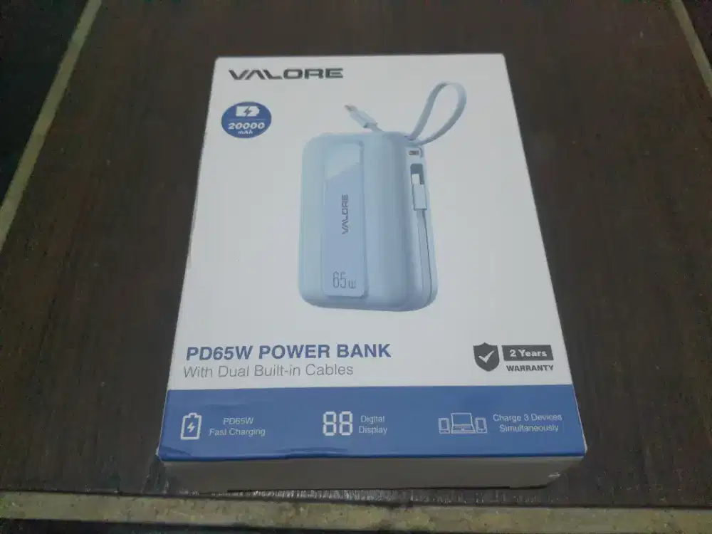PowerBank 20000mAh 65W type C 27W iphone baru