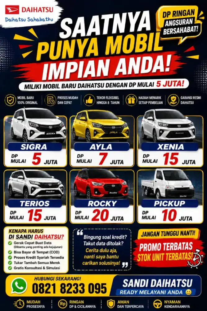 DP MULAI DARI 5 JUTAAN