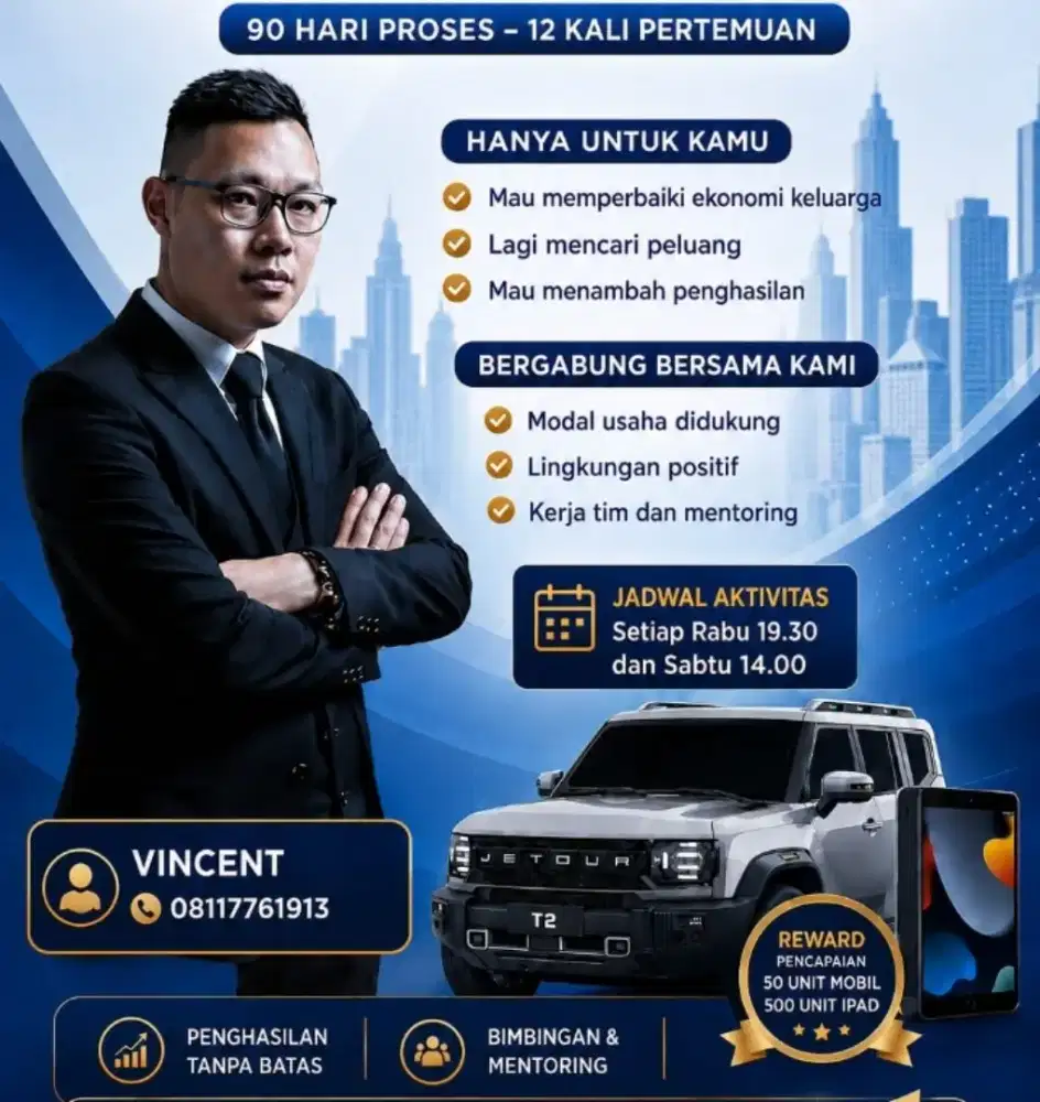 Dibuka lowongan marketing