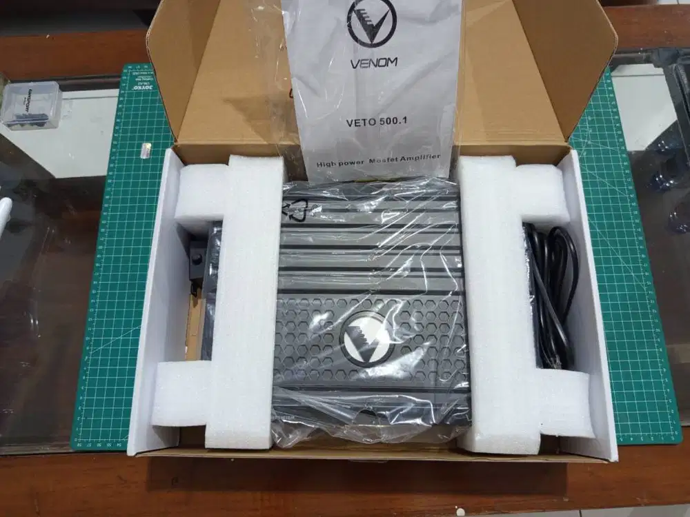 Power Monoblock Venom Veto 500.1 Amplifier Monoblock Audio Mobil