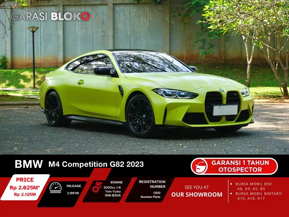 Odo 2rb Warranty ON - BMW M4 Competition Coupè S58 G82 2023