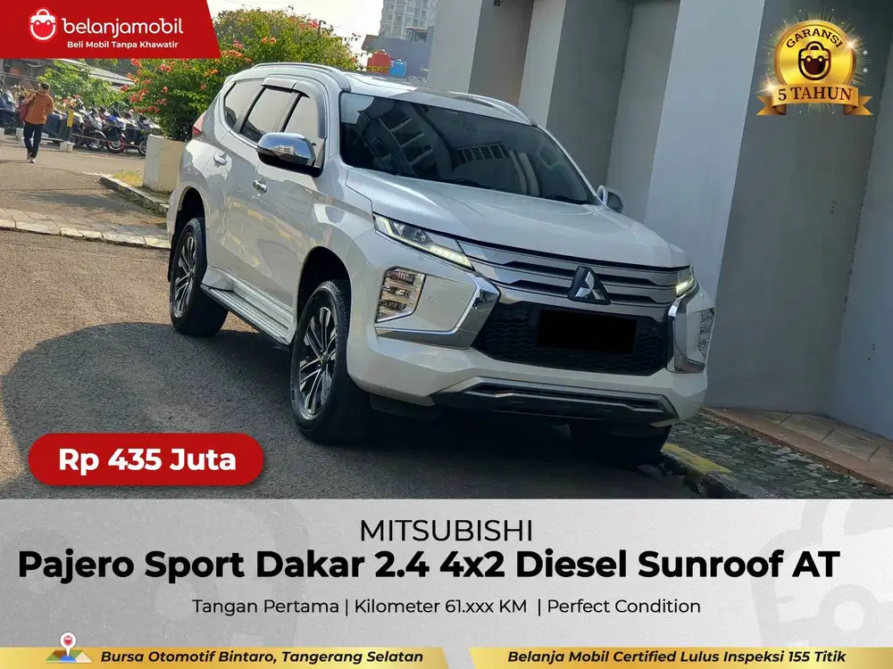 [GARANSI 5TH] Mitsubishi Pajero Sport Dakar 2.4 4x2 Sunroof 2022/2023