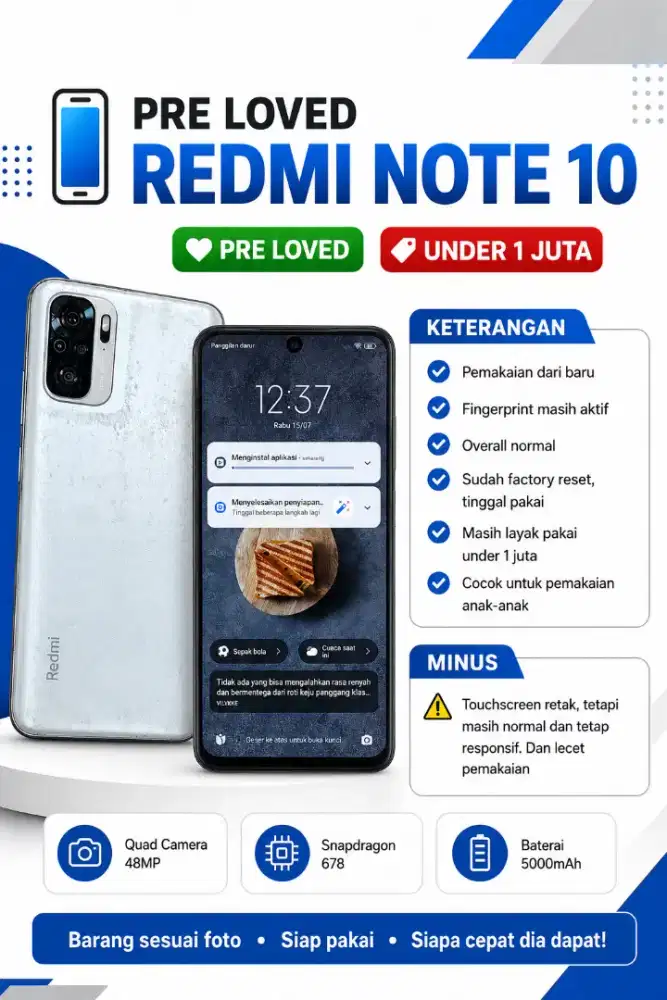 XIAOMI REDMI NOTE 10. 4/64