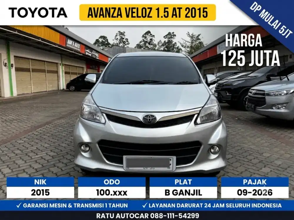 DP PROMO 5JT AVANZA VELOZ 2014 MATIC SILVER