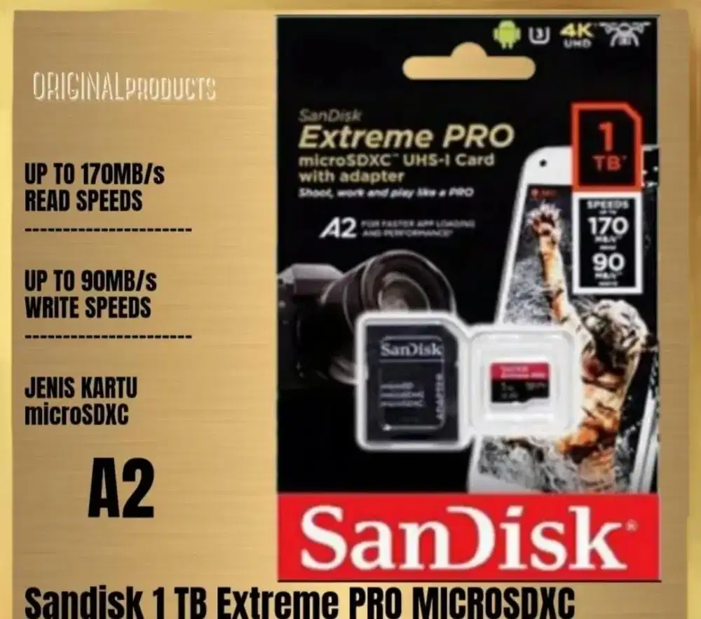 Sandisk MicroSDXC Extreme Pro A2