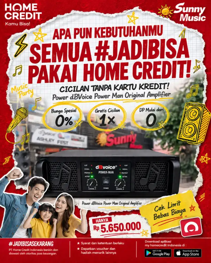 PROMO KREDIT POWER DBVOICE POWER MAN ORIGINAL AMPLIFIER SEKOTA PLG