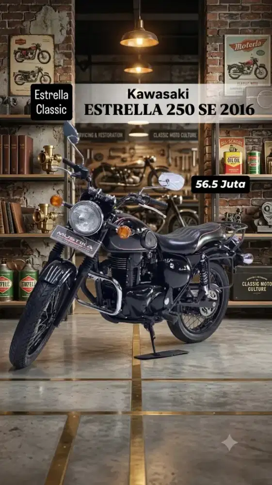 RETRO BIKE‼️ KAWASAKI ESTRELLA // W250 TH 2016 SUPER MULUS NOMINUS