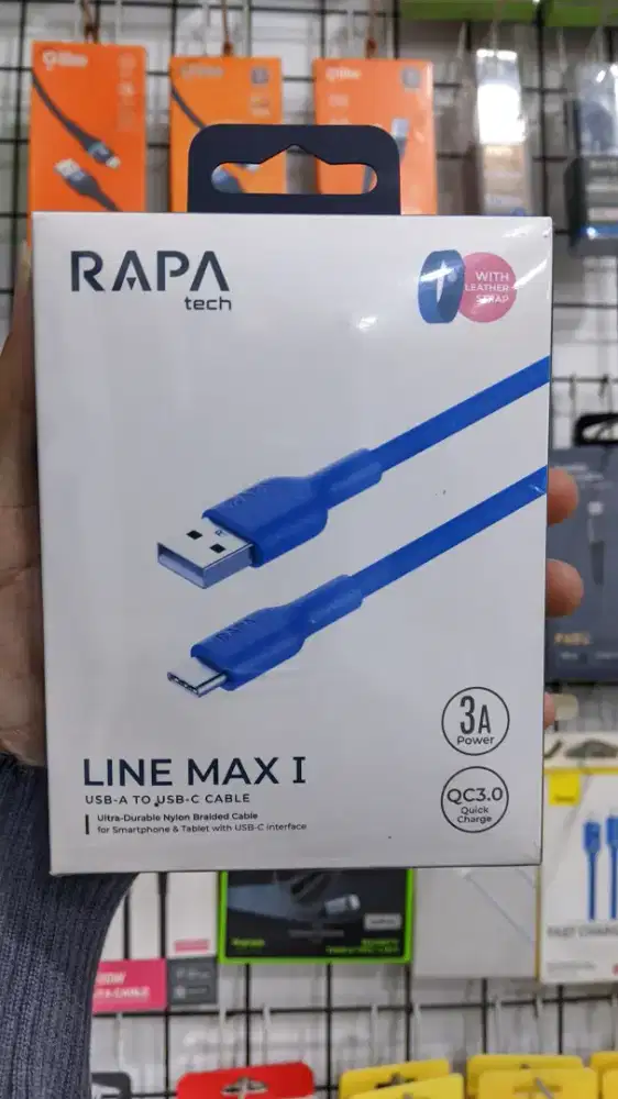 KABEL DATA TYPE-C RAPA TECH LINE MAX 1