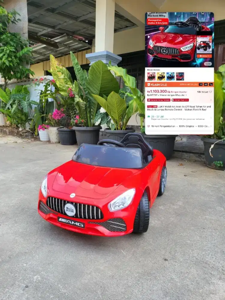 Mobil Mainan Anak Aki Mercedes Benz