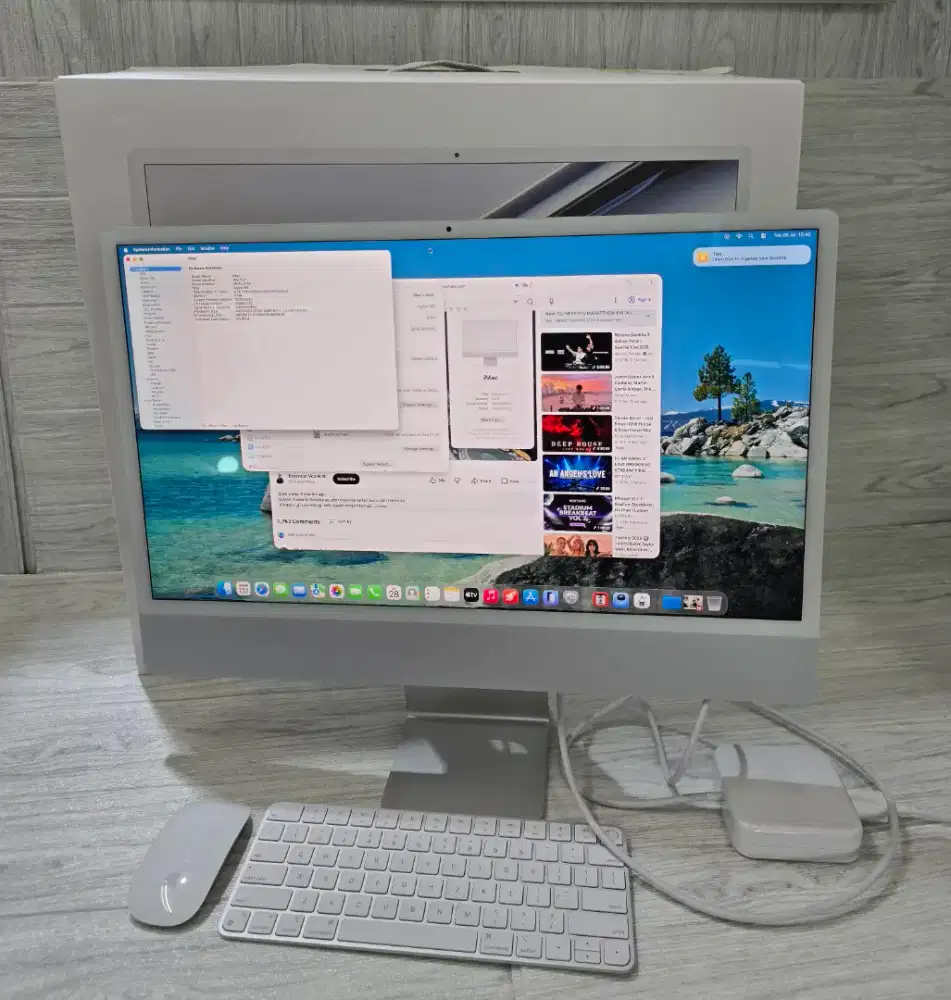 IMAC M3 (2023) 24INC 8/256 SILVER RESMI IBOX FULLSET