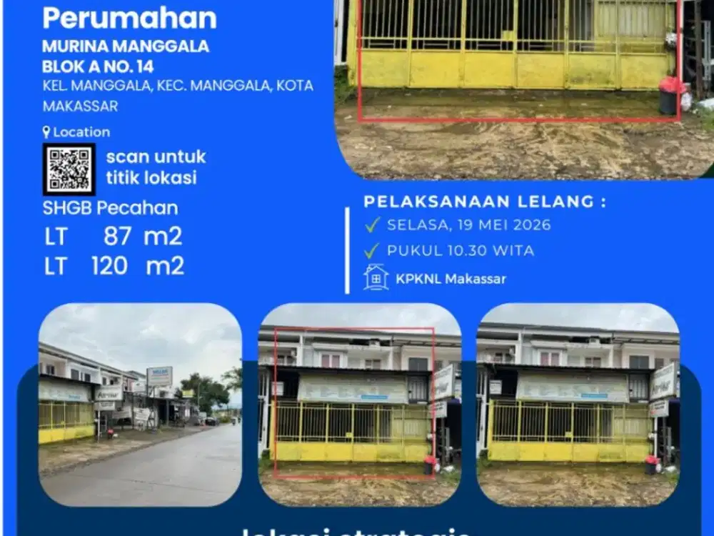 Dijual Tanah dan Bangunan ( RUKO )
